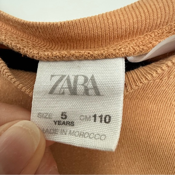 Zara Tan T-Shirt for Kids - Picture 4 of 4